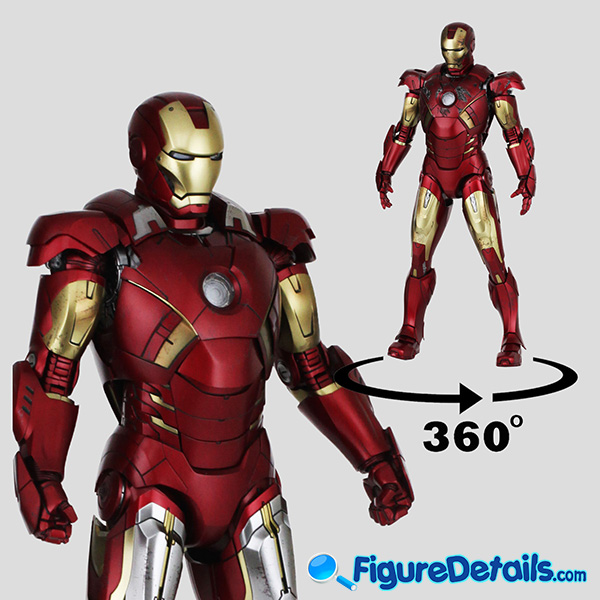Hot Toys Iron Man Mark 7 VII Battle Damaged Armor Review in 360 Degree - The Avengers - mms500