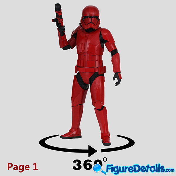 Hot Toys Sith Trooper with Long Blaster Review mms544 in 360 Degree - Star Wars: The Rise of Skywalker 14