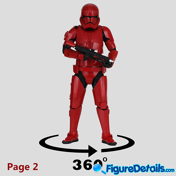 Hot Toys Sith Trooper with Long Blaster Review mms544 in 360 Degree - Star Wars: The Rise of Skywalker 15