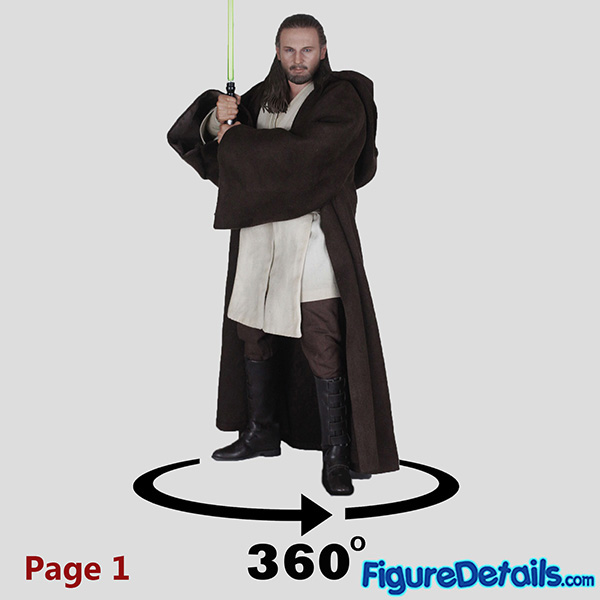 Hot Toys Qui-Gon Jinn Close Up Review in 360 Degree - Star Wars Episode I - Liam Neeson - mms525 7