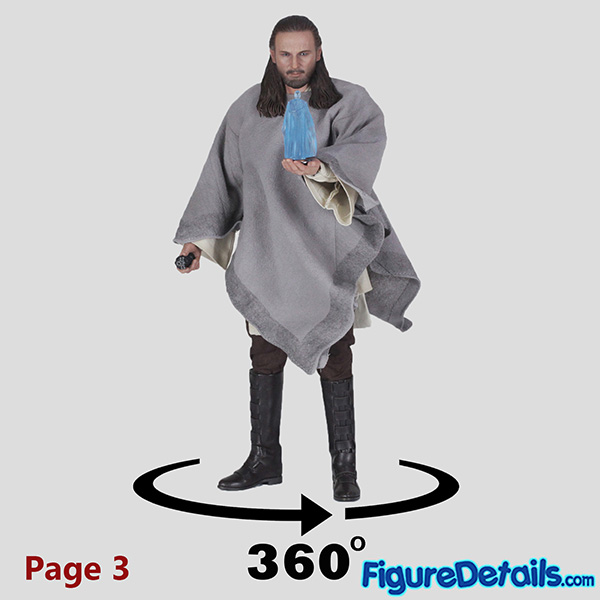 Hot Toys Qui-Gon Jinn Close Up Review in 360 Degree - Star Wars Episode I - Liam Neeson - mms525 9