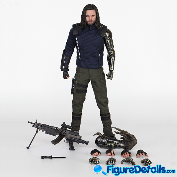 Hot Toys Winter Soldier Bucky Barnes Head Sculpt Review in 360 Degree - Avengers Infinity War - Sebastian Stan - mms509 14