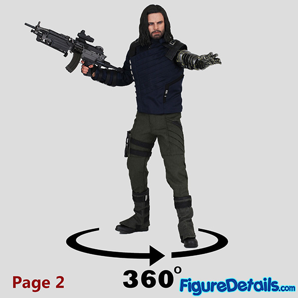 Hot Toys Winter Soldier Bucky Barnes Head Sculpt Review in 360 Degree - Avengers Infinity War - Sebastian Stan - mms509 15