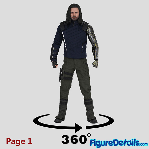 Hot Toys Winter Soldier Bucky Barnes Head Sculpt Review in 360 Degree - Avengers Infinity War - Sebastian Stan - mms509 16