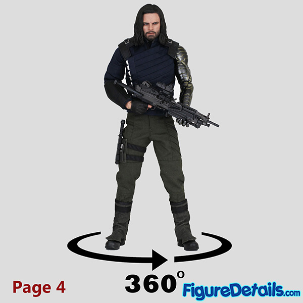 Hot Toys Winter Soldier Bucky Barnes Head Sculpt Review in 360 Degree - Avengers Infinity War - Sebastian Stan - mms509 17