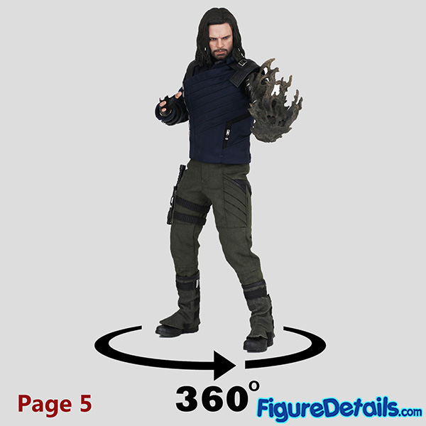Hot Toys Winter Soldier Bucky Barnes Head Sculpt Review in 360 Degree - Avengers Infinity War - Sebastian Stan - mms509 18