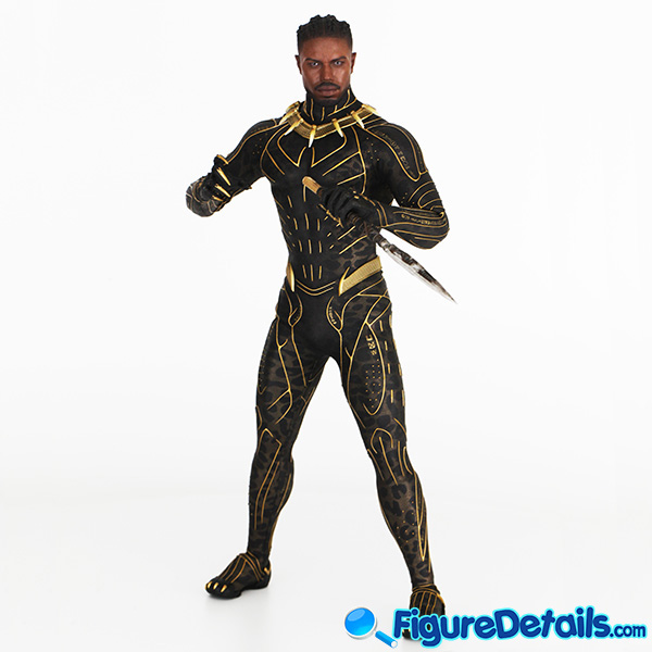 Hot Toys Erik Killmonger Michael B. Jordan Head Sculpt Review mms471 in 360 Degree - Black Panther 3
