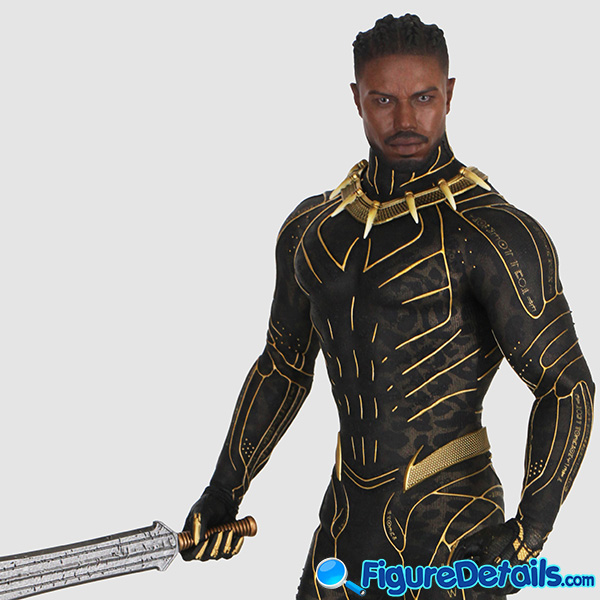 Hot Toys Erik Killmonger Michael B. Jordan Head Sculpt Review mms471 in 360 Degree - Black Panther 8