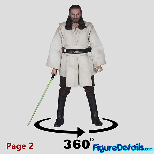Hot Toys Qui-Gon Jinn Review in 360 Degree - Star Wars Episode I - Liam Neeson - mms525 10