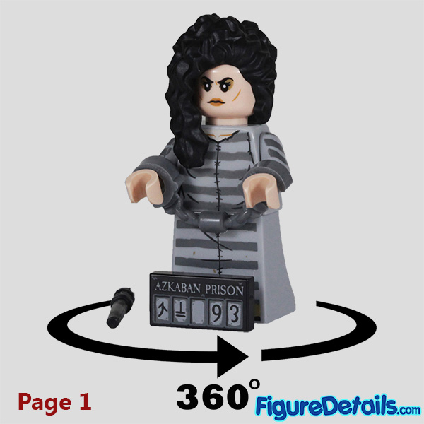 Lego Bellatrix Lestrange Minifigure Review in 360 Degree - Lego Harry Potter Series 2 - 71028 1