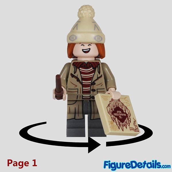 Lego George Weasley Minifigure with 2nd face Review in 360 Degree - Lego Harry Potter Series 2 - 71028 7