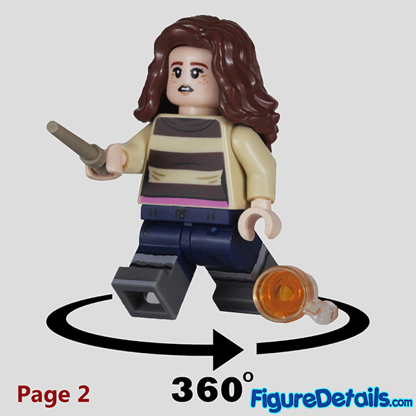 Lego Hermione Granger Minifigure with 2nd face Review in 360 Degree - Lego Harry Potter Series 2 - 71028