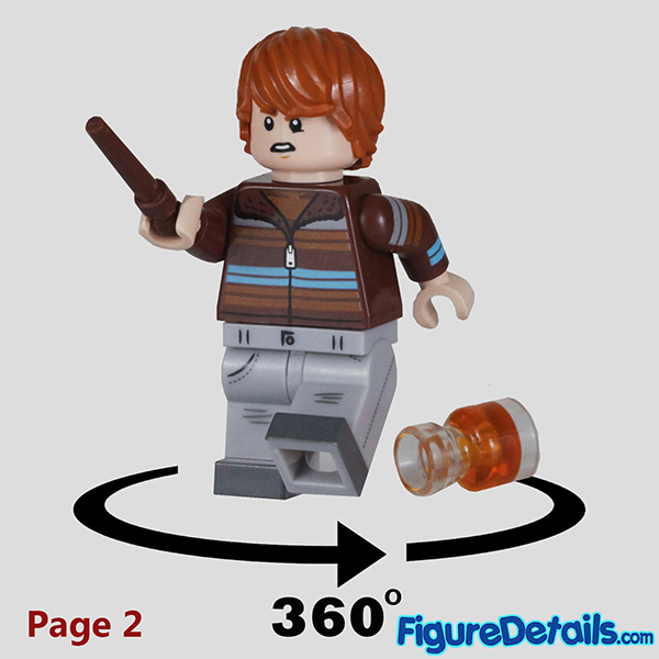Lego Ron Weasley Minifigure 2nd face Review in 360 Degree - Lego Harry Potter Series 2 - 71028