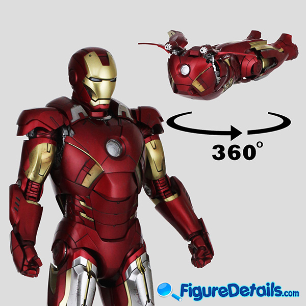 Hot Toys Iron Man Mark 7 VII Assembling Suit Pod Mode Review in 360 Degree - The Avengers - mms500