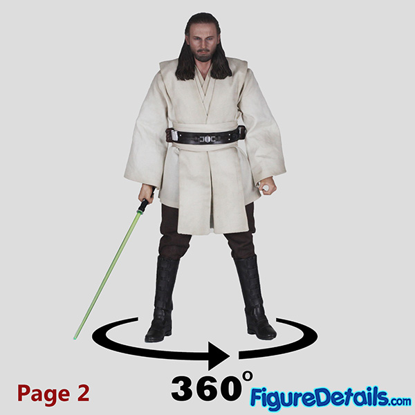 Hot Toys Qui-Gon Jinn with Poncho Review in 360 Degree - Star Wars Episode I - Liam Neeson - mms525 14